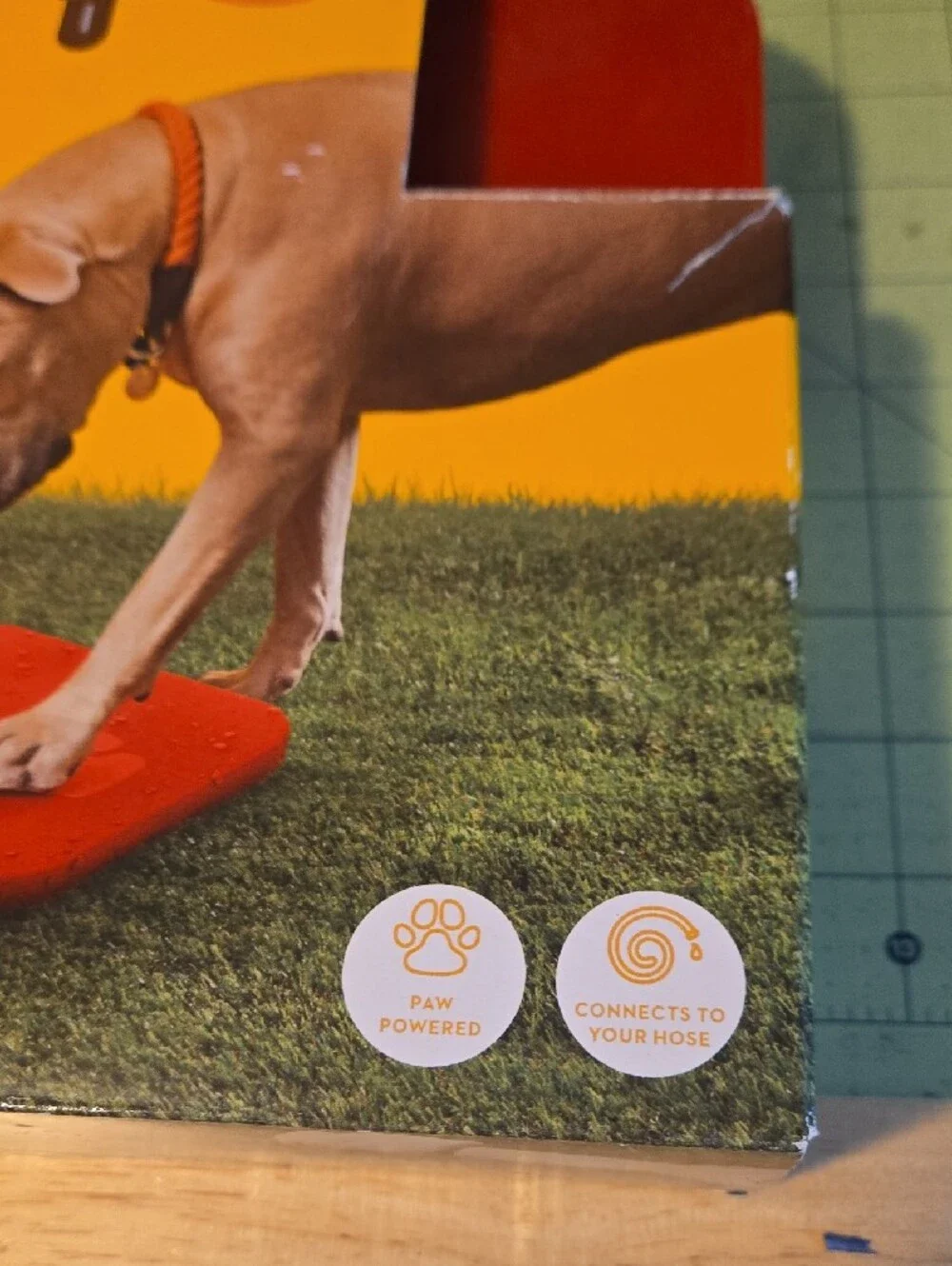 Quirky Pawcet Dog Drinking Fountain - Orange/Red
